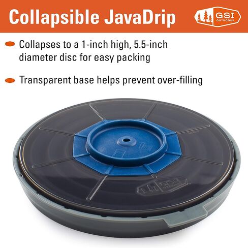 GSI Outdoors Pour-Over Java Drip I Travel Drip Coffee Maker, Collapsible Cone Fits All Coffee Cups & Mugs for Caravan, RV, Camping & Backpacking in Saudi Arabia