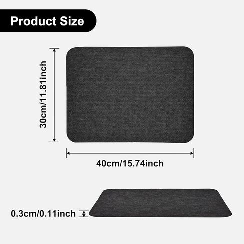 4 Pieces Heat Resistant Mat,Small Appliance Non-slip Mat for Air Fryer,Blender, Coffee Maker, Toaster,Blender Thickened Kitchen Countertop Protector Mat with Appliance Sliding Function 12" x 16" in Saudi Arabia