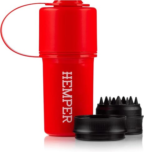 HEMPER Keeper 3-IN-1 Grinder + Storage System with Smell Proof Storage With Travel Ready Tether Strap | Lightweight in Saudi Arabia