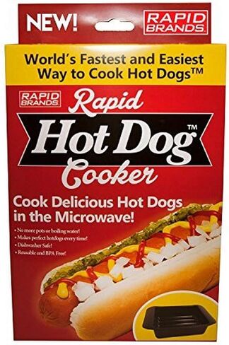 Rapid Hot Dog Cooker | Microwave Hot Dogs in 2 Minutes | Perfect for Dorm, Small Kitchen, or Office | Dishwasher-Safe, Microwaveable, & BPA-Free in Kuwait