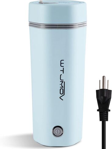 WTJMOV Mini Electric Tea Kettle, Travel Electric Kettle Stainless Steel Fast Boiling, Auto Shut-off 350ML Portable Tea Maker for Offices, Dorms, Travel and More in Saudi Arabia