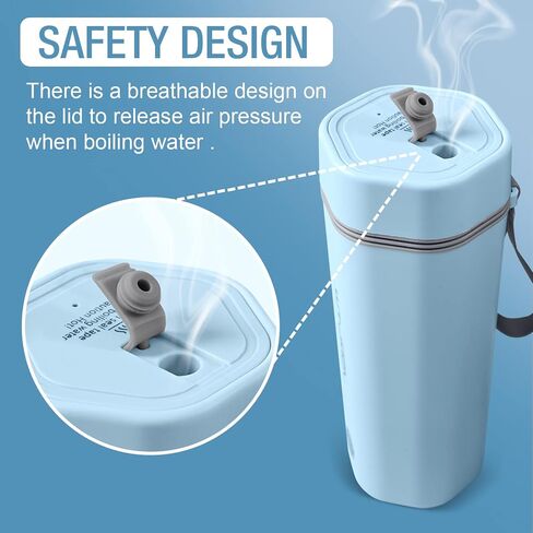 WTJMOV Mini Electric Tea Kettle, Travel Electric Kettle Stainless Steel Fast Boiling, Auto Shut-off 350ML Portable Tea Maker for Offices, Dorms, Travel and More in Saudi Arabia