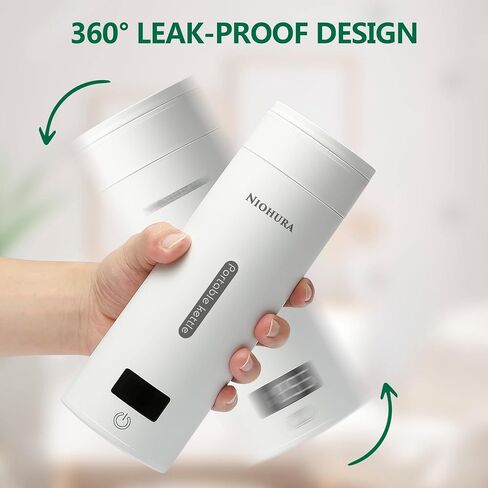Portable Electric Kettle Small Mini Coffee Tea Kettle, Personal Fast Water Boiler with 4 Variable Presets Temperature, 304 Stainless Steel with Auto Shut-Off & Boil Dry Protection, BPA Free (White) in Saudi Arabia
