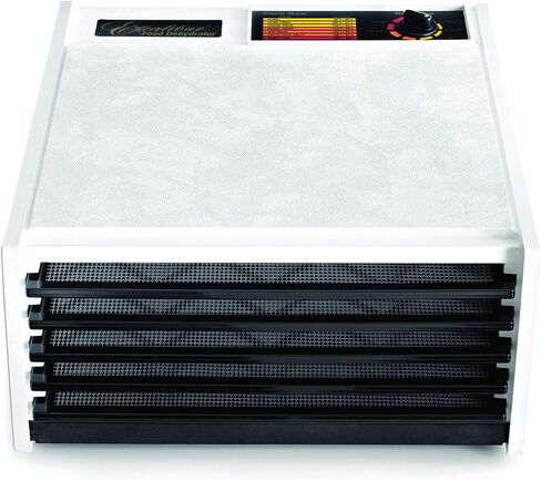 مجفف طعام كهربائي من إكسكاليبور بلاك دور، 5 صينية، أبيض (توقف عن طريق)، متوسط in Kuwait