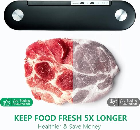 GKcity Vacuum Sealer Machine Vacuum Sealer for Food LED Indicator Fits Up to 12 inchs Vacuum Bag in Saudi Arabia