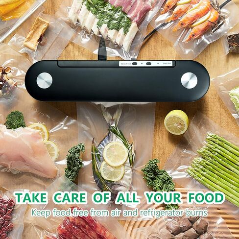 GKcity Vacuum Sealer Machine Vacuum Sealer for Food LED Indicator Fits Up to 12 inchs Vacuum Bag in Saudi Arabia