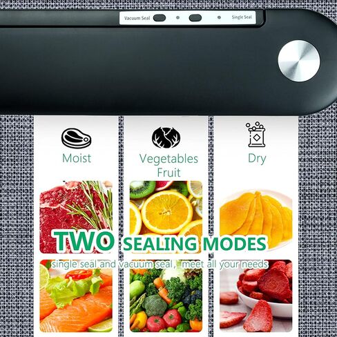 GKcity Vacuum Sealer Machine Vacuum Sealer for Food LED Indicator Fits Up to 12 inchs Vacuum Bag in Saudi Arabia
