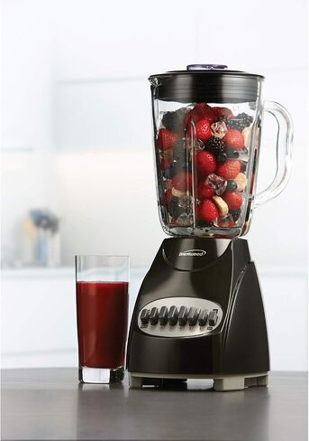 Brentwood JB-920B 12-Speed + Pulse Blender with Glass Jar, Black in Saudi Arabia