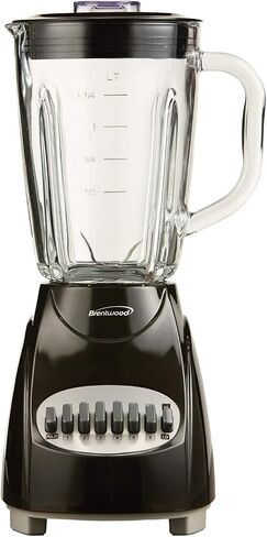 Brentwood JB-920B 12-Speed + Pulse Blender with Glass Jar, Black in Saudi Arabia