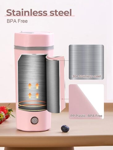 balbali Travel Kettle Electric Small Portable Electric Kettle for Boiling Water Travel Tea Kettle Portable Water Boiler 12oz Travel Electric Kettle in Saudi Arabia