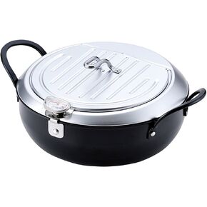 TM-9467 Tempura Pot, Imono Koji from Tsubamesanjo, 7.9 inches (20 cm), Iron Lid, Induction Compatible, Made in Japan in Kuwait