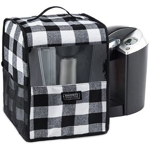 غطاء غبار ماكينة صنع القهوة من BAGSPRITE متوافق مع Keurig K-Classic وK-Select، غطاء ماكينة صنع القهوة مع جيوب لكوب K، غطاء فقط in Kuwait