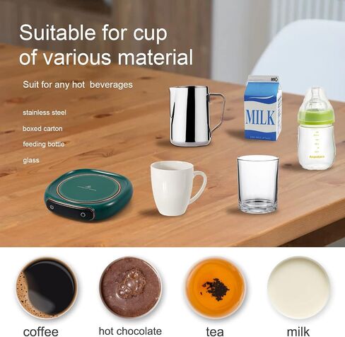 Bsigo Smart Coffee Mug Warmer & Cute Cat Mug Set, Beverage Cup Warmer for Desk Home Office, Candle Warmer Plate for Milk Tea Water with Two Temperature Setting(Up to 140℉/ 60℃), 8 Hour Auto Shut Off in Kuwait