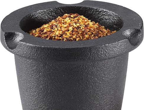 Zassenhaus Cast Iron Spice Grinding Set with Beech Wood Lid, 3" Grinder, Black in Kuwait