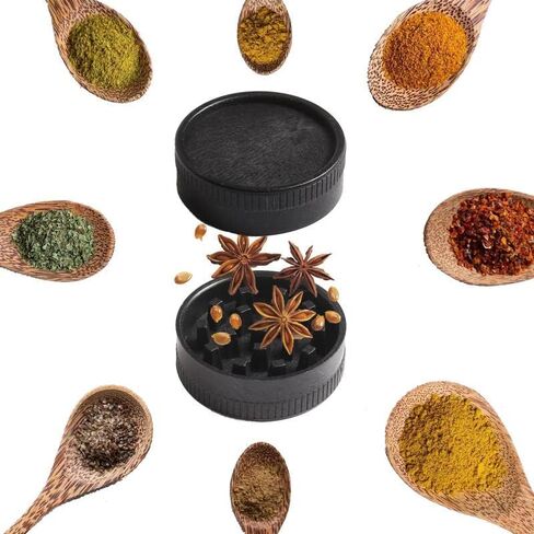 مطحنة Lebensfreude المحمولة خفيفة الوزن 2.2 بوصة قابلة للتحلل (أسود) in Kuwait