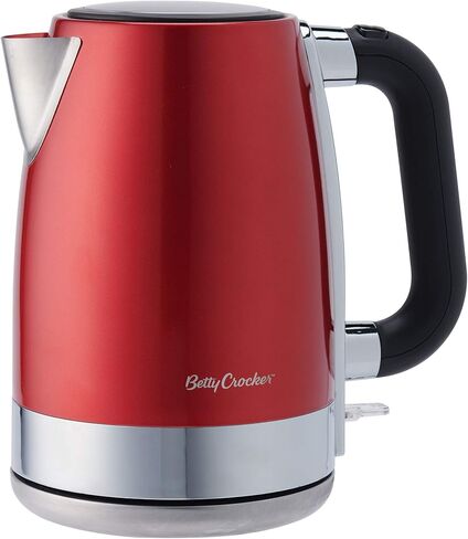 بيتي كروكر غلاية كهربائية لاسلكية BC-3711CMR سعة 1.7 لتر و1.7 لتر، مقاس واحد، لون احمر in Kuwait