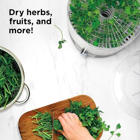 Chefman 5-Tray Food Dehydrator, 11.4-Inch Transparent Trays, Adjustable Temperature Control, Easily Create Dried Snacks For The Family, Prepare Fruits, Jerky, Vegetables, Meats, & Herbs in Saudi Arabia