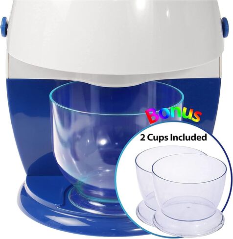 Letusto Shaved Ice Maker - Slushie Machine Use Normal Refrigerator Ice Cubes, with Stainless Steel Blades for Snow Cone, Cocktails and Snow Flakes, Bingsu Ice Shaver (Pink) in Saudi Arabia