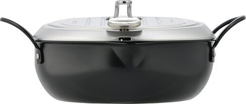 TM-9467 Tempura Pot, Imono Koji from Tsubamesanjo, 7.9 inches (20 cm), Iron Lid, Induction Compatible, Made in Japan in Kuwait