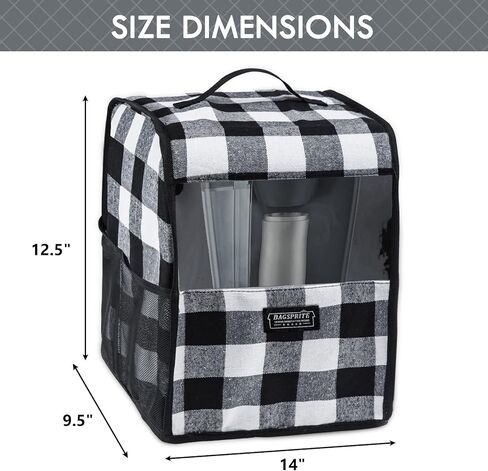 غطاء غبار ماكينة صنع القهوة من BAGSPRITE متوافق مع Keurig K-Classic وK-Select، غطاء ماكينة صنع القهوة مع جيوب لكوب K، غطاء فقط in Kuwait