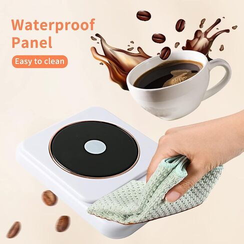 Coffee Mug Warmer, Coffee Warmer for Desk Office with 3-Temp Settings, Auto Shut Off, Touch Switch, Cup Type Selection for Warm-up Coffee, Milk, Water, Tea(White) in Saudi Arabia