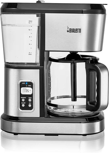 بياليتي ماكينة تحضير القهوة القابلة للبرمجة بسعة 12 كوب من الستانلس ستيل (35061) in Kuwait