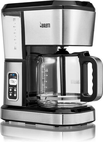 بياليتي ماكينة تحضير القهوة القابلة للبرمجة بسعة 12 كوب من الستانلس ستيل (35061) in Kuwait
