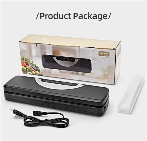 Vacuum Sealer Machine,FENGJIE Commercial Vacuum Sealer Seal A Meal Food Saver System,Automatic Dry Moist Food Modes With Built-in Cutter |LED Indicator | Quiet Operation| Vacuum Bags Starter Kit For Sous Vide and Food Storage in Saudi Arabia