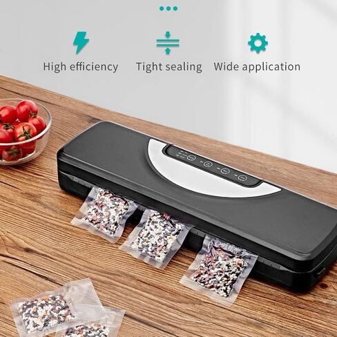 Vacuum Sealer Machine,FENGJIE Commercial Vacuum Sealer Seal A Meal Food Saver System,Automatic Dry Moist Food Modes With Built-in Cutter |LED Indicator | Quiet Operation| Vacuum Bags Starter Kit For Sous Vide and Food Storage in Saudi Arabia