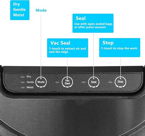 Vacuum Sealer Machine,FENGJIE Commercial Vacuum Sealer Seal A Meal Food Saver System,Automatic Dry Moist Food Modes With Built-in Cutter |LED Indicator | Quiet Operation| Vacuum Bags Starter Kit For Sous Vide and Food Storage in Saudi Arabia