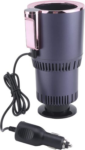 Cooler Warmer Cup Holder 2‑in‑1 Universal Intelligent Aluminum Accessory Travel Coffee Mug for Car Truck Electric Heated Travel Mug Heating Cup Keep Milk Warm for Home Trip Auto Universal in Saudi Arabia