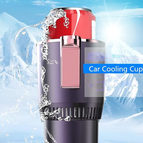 Cooler Warmer Cup Holder 2‑in‑1 Universal Intelligent Aluminum Accessory Travel Coffee Mug for Car Truck Electric Heated Travel Mug Heating Cup Keep Milk Warm for Home Trip Auto Universal in Saudi Arabia