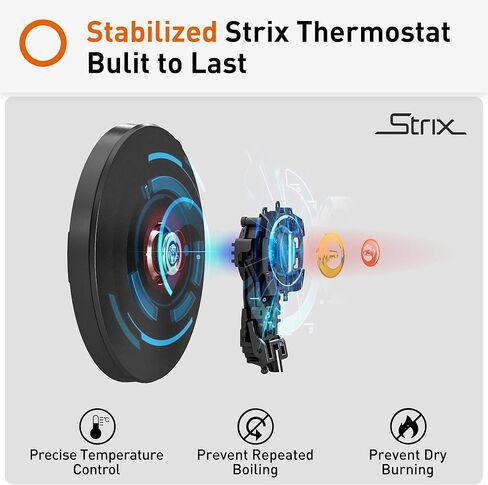 JOYOUNG Double Wall Electric Kettle BPA Free Stainless Steel Electric Tea Kettle & Hot Water Boiler with STRIX for Auto Shut-Off Boil-Dry Protection, 1.5L, Sliver in Kuwait