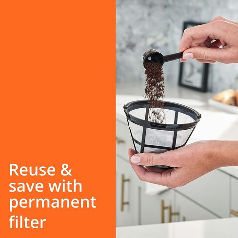 Krups Essential Brew Stainless Steel Drip Coffee Maker 12 cup 99 Watts Digital Control, Coffee Filter, Drip Free, Dishwasher Safe Thermal Pot Black in Kuwait