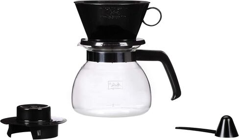 Melitta Pour-Over Coffee Brewer W/ Glass Carafe, Holds 6 - 6 Oz Cups, Black in Saudi Arabia