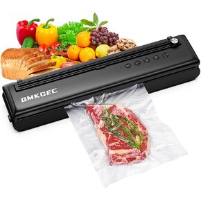 الة اغلاق بتفريغ الهواء لحفظ الطعام مع قطاعة و28 كيس، نظام اغلاق تلقائي للطعام الطازج والجاف والرطب، تصميم صغير ومغناطيسي لاغلاق الوجبة in Kuwait