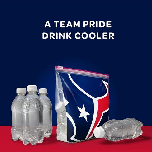 Ziploc Slider Storage Gallon Bag, Great for Grab-and-go Snacking, Tailgating or homegating, 20 Count- NFL Atlanta Falcons in Saudi Arabia