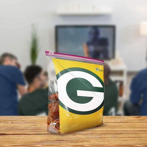 Ziploc Slider Storage Gallon Bag, Great for Grab-and-go Snacking, Tailgating or homegating, 20 Count- NFL Atlanta Falcons in Saudi Arabia