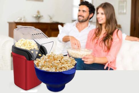Hot Air Popper, Electric Popcorn Maker Machine with 1200W, No oil needed, Healthy and Delicious Snack for Kids, Adults. Great for Holding Parties in Home and Watching Movies with Family in Kuwait