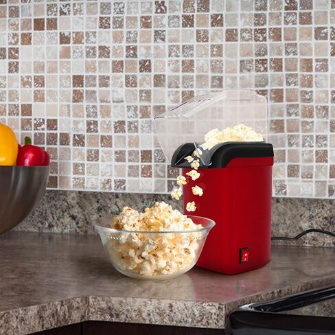 Hot Air Popper, Electric Popcorn Maker Machine with 1200W, No oil needed, Healthy and Delicious Snack for Kids, Adults. Great for Holding Parties in Home and Watching Movies with Family in Kuwait