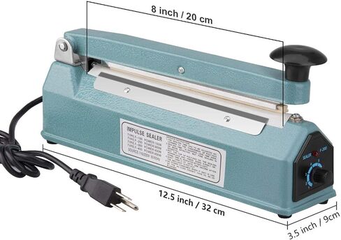 Impulse Sealer, 8 inch Handheld Impulse Bag Heat Sealer Packaging Machine for Self Sealing Plastic Poly Cellophane Mylar Shrink Wrap Clip Bags in Saudi Arabia