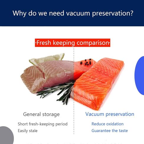 vabomn Vacuum Sealer-Food Vacuum Sealer for Food Saver， Airtight Food Storage ，Dry and wet food storage，with 10Pcs Seal Bags (white) in Saudi Arabia