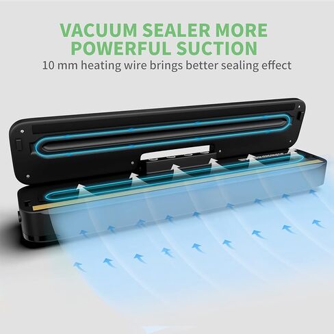 فراغ ختم آلة الأوتوماتيكية توفير الطعام فراغ الختم للمطبخ، نظام إغلاق فراغ أوتوماتيكي بنظام إغلاق جاف ورطب الغذاء أنماط الطعام 11 × 119 بوصة أكياس فراغ قطع مجاني أسفل الضوضاء in Kuwait