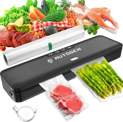 فراغ ختم آلة الأوتوماتيكية توفير الطعام فراغ الختم للمطبخ، نظام إغلاق فراغ أوتوماتيكي بنظام إغلاق جاف ورطب الغذاء أنماط الطعام 11 × 119 بوصة أكياس فراغ قطع مجاني أسفل الضوضاء in Kuwait