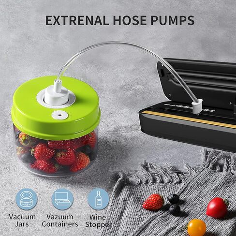 فراغ ختم آلة الأوتوماتيكية توفير الطعام فراغ الختم للمطبخ، نظام إغلاق فراغ أوتوماتيكي بنظام إغلاق جاف ورطب الغذاء أنماط الطعام 11 × 119 بوصة أكياس فراغ قطع مجاني أسفل الضوضاء in Kuwait