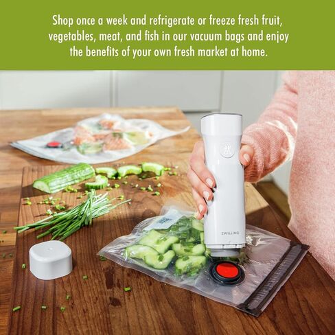 ZWILLING Fresh & Save Handheld Vacuum Sealer + 3-pc Glass Food Storage in Saudi Arabia