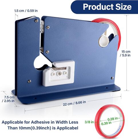 شريط فولاذي لإغلاق الأكياس مع شريطين لإغلاق الأكياس، مانع تسرب الأكياس البلاستيكية، مانع تسرب الأكياس البلاستيكية لتثليج خبز كعكة اللحوم، موزع مدبب لإغلاق الأكياس المعدنية شديدة التحمل in Kuwait