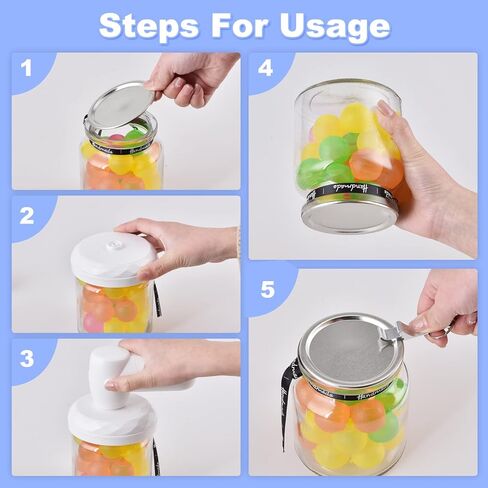 مجموعة أدوات تفريغ الهواء من Mason Jar، سدادة جرة الطعام الكهربائية لتخزين الطعام، مجموعة مضخة تفريغ محمولة 6 في 1 تناسب سدادة تعليب مكنسة كهربائية ذات فم واسع ومنتظم in Kuwait