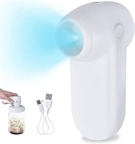 مجموعة أدوات تفريغ الهواء من Mason Jar، سدادة جرة الطعام الكهربائية لتخزين الطعام، مجموعة مضخة تفريغ محمولة 6 في 1 تناسب سدادة تعليب مكنسة كهربائية ذات فم واسع ومنتظم in Kuwait