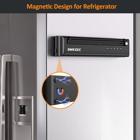 الة اغلاق بتفريغ الهواء لحفظ الطعام مع قطاعة و28 كيس، نظام اغلاق تلقائي للطعام الطازج والجاف والرطب، تصميم صغير ومغناطيسي لاغلاق الوجبة in Kuwait